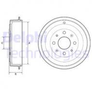 BF541 DELPHI - BĘBEN HAMULCOWY CITROEN NEMO 1.4 08- 