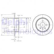 BG2202 DELPHI - TARCZA HAMULCOWA TYLNA 316 82-88,316I 87-91,318I 82-91,320I