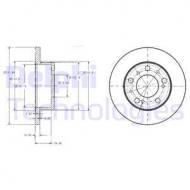 BG2253 DELPHI - TARCZA HAMULCOWA PRZEDNIA 06.84-01.94 OPRÓCZ TD,1.8T      Ý2