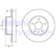 BG2386 DELPHI - TARCZA HAMULCOWA TYLNA FIAT ALFA 147, 156, 164 / FIAT CROMA