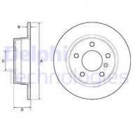 BG2624 DELPHI - TARCZA HAMULCOWA TYLNA 90-> PATRZ,KATALOG       Ý280*9.9