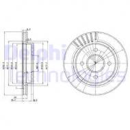 BG2700 DELPHI - TARCZA HAMULCOWA TYLNA 