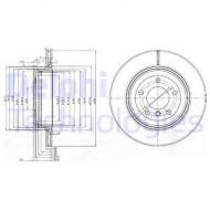 BG3872 DELPHI - TARCZA HAMULCOWA TYLNA 520I/523I/525I/520D/525D/530D