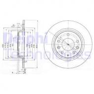 BG3875C DELPHI - TARCZA HAMULCOWA MAZDA MAZDA 6, 323, 626, MX5, PREMACY