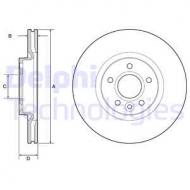 BG3895C DELPHI - TARCZA HAMULCOWA FORD/VOLVO FORD C-MAX, FOCUS, FOCUS C-MAX,