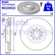 BG3953C DELPHI - TARCZA HAMULCOWA AUDI/SEAT/SKODA/VW AUDI A3, TT / SEAT ALHAM