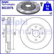 BG3976 DELPHI - TARCZA HAMULCOWA PRZEDNIA ZAMIANA NA BG3976C!!!!