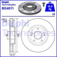 BG4011 DELPHI - TARCZA HAMULCOWA HYUNDAI SONATA 05-, KIA SPORTAGE 10-