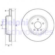 BG4753C DELPHI - TARCZA HAMULCOWA BMW 530 , 535 , 540 , 545 , 550 , 635 , 645