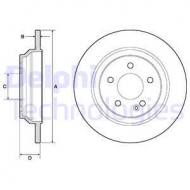 BG4811C DELPHI - TARCZA HAMULCOWA MERCEDES V200, V220, V250, VITO