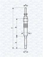 UC26A MM - ŚWIECA ŻAROWA GN024 320D, 330D, 520D, 530