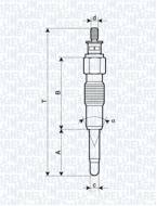 UC37A MM - ŚWIECA ŻAROWA GN012 FORD 