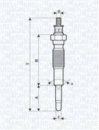 UC46A MM - ŚWIECA ŻAROWA MM MAZDA, 323 III, 626 II, IV, SUZUKI VITARA,