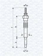 UC51A MM - ŚWIECA ŻAROWA MM TOYOTA LAND CRUISER 3.0TD, PICNIC